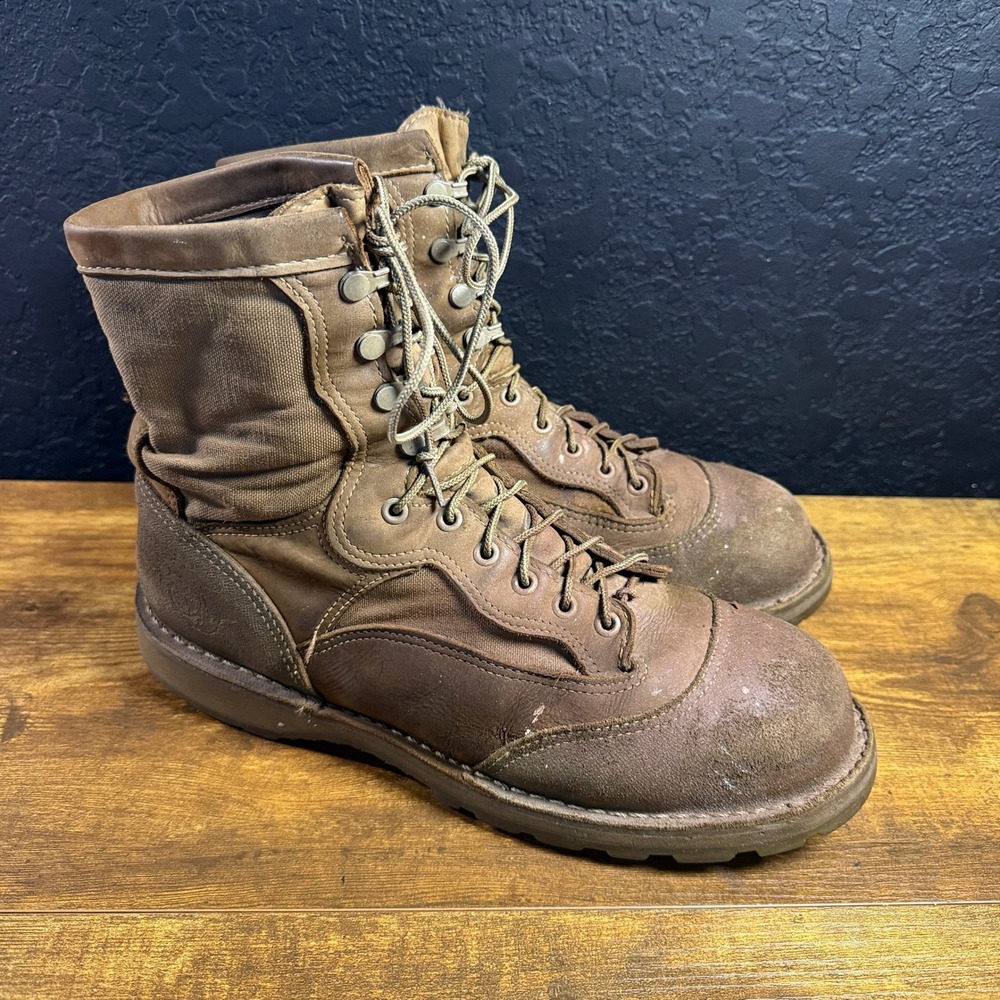 Danner RAT Hot Weather 15610X Brown Leather Nylon Combat Boots Mens 10.5